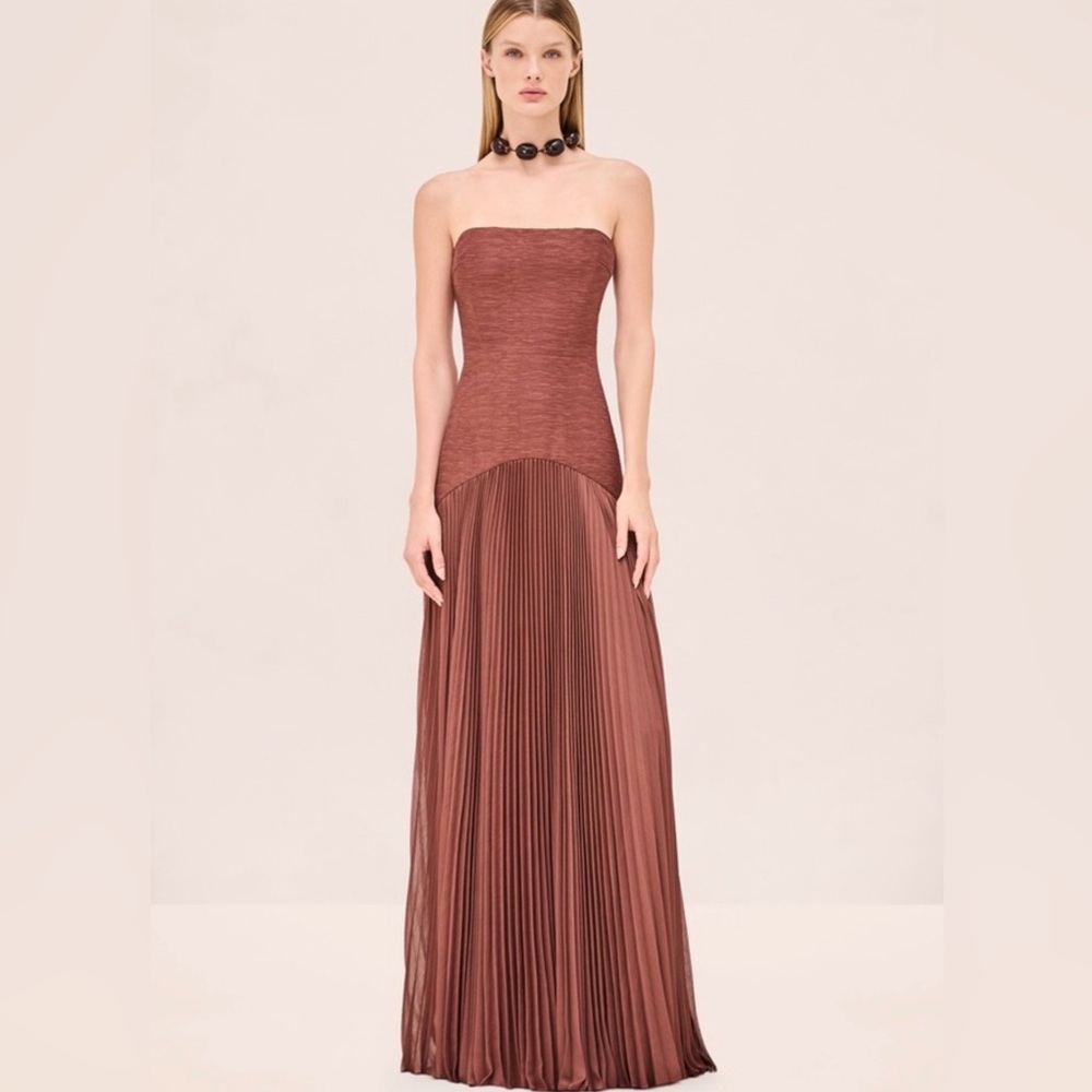 Alexis Sunniva Dress in Brown, Brand new